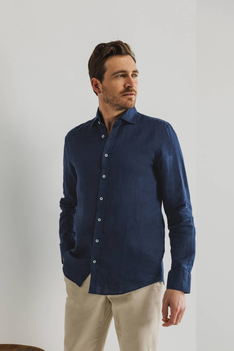 State of Art shirt ls plain linen